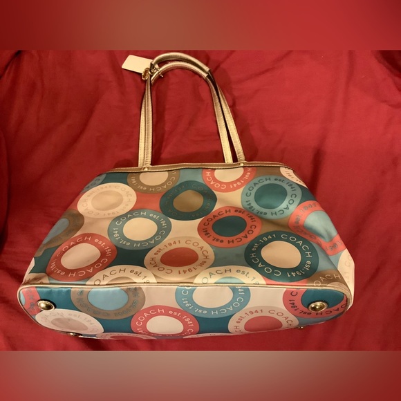 Multi Color Coach Purse - Picture 2 of 8